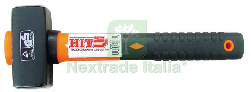 6PZ MAZZETTA PER MURATORE MANICO IN FIBRA DI VETRO gr. 800 — Martelli e mazze — rif. FERX.VIT25680