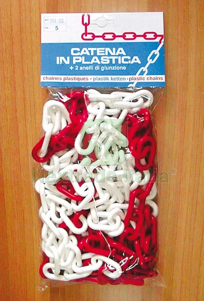 CATENA SEGNALETICA SELF SERVICE MT.5 col. Bianco/rosso Ø mm. 8 — Utensili e segnaletica — rif. FERX.VIT12563 CATENA SEGNALETICA SELF SERVICE MT.5 col. Bianco/rosso Ø mm. 8 — Utensili e segnaletica — rif. FERX.VIT12563