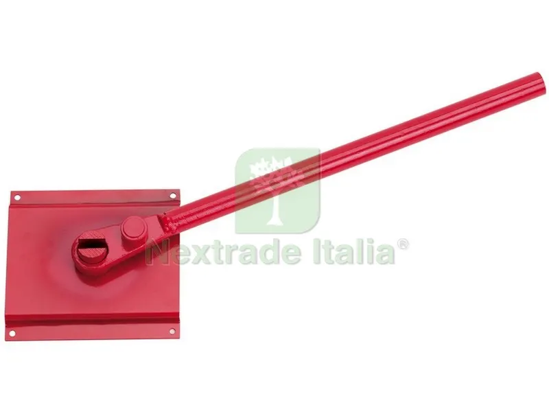 PIASTRA PIEGAFERRO CON MANICO ESTRAIBILE cm. 21x19 — Utensili da muratore — rif. FERX.VIT53434