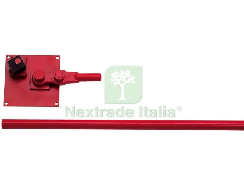 PIASTRA PIEGAFERRO EXTRA CON MANICO TUBO ESTRAIBILE cm. 127x20 — Utensili da muratore — rif. FERX.VIT53433