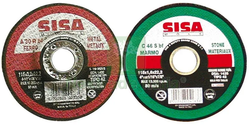 50PZ DISCO ABRASIVO CENTRO DEPRESSO per marmo Ø mm. 230x3,2x22 — Punte, frese e dischi — rif. FERX.VIT16261