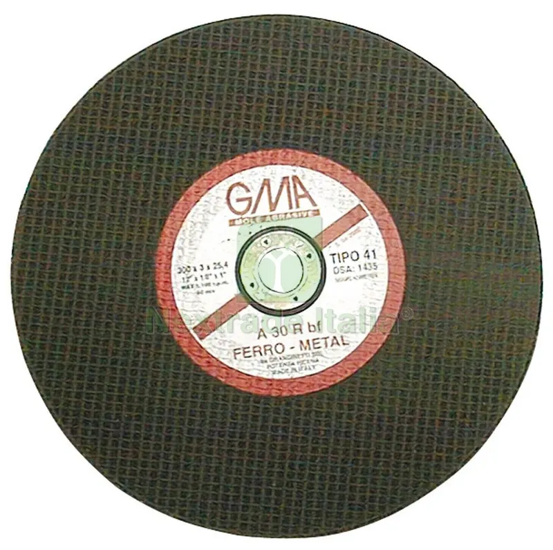10PZ DISCO ABRASIVO per ferro Ø mm. 300x3,5x30 — Punte, frese e dischi — rif. FERX.VIT16258 10PZ DISCO ABRASIVO per ferro Ø mm. 300x3,5x30 — Punte, frese e dischi — rif. FERX.VIT16258