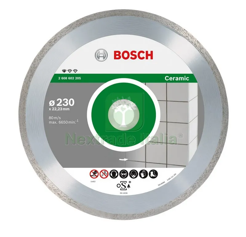 DISCO DIAMANTATO PER CERAMICA Ø mm. 230 — Punte, frese e dischi — rif. FERX.VIT30278 DISCO DIAMANTATO PER CERAMICA Ø mm. 230 — Punte, frese e dischi — rif. FERX.VIT30278