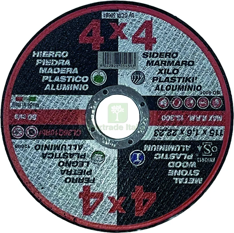 50PZ Mole DISCO ABRASIVO PIANO JOLLY (linea 4x4) Ø mm. 115x1,6x22,2 — Punte, frese e dischi — rif. FERX.VIT58952 50PZ Mole DISCO ABRASIVO PIANO JOLLY (linea 4x4) Ø mm. 115x1,6x22,2 — Punte, frese e dischi — rif. FERX.VIT58952