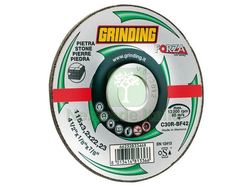 25PZ DISCO ABRASIVO CENTRO DEPRESSO FORZA per marmo Ø mm. 115x3,2x22,23 — Punte, frese e dischi — rif. FERX.VIT46975 25PZ DISCO ABRASIVO CENTRO DEPRESSO FORZA per marmo Ø mm. 115x3,2x22,23 — Punte, frese e dischi — rif. FERX.VIT46975