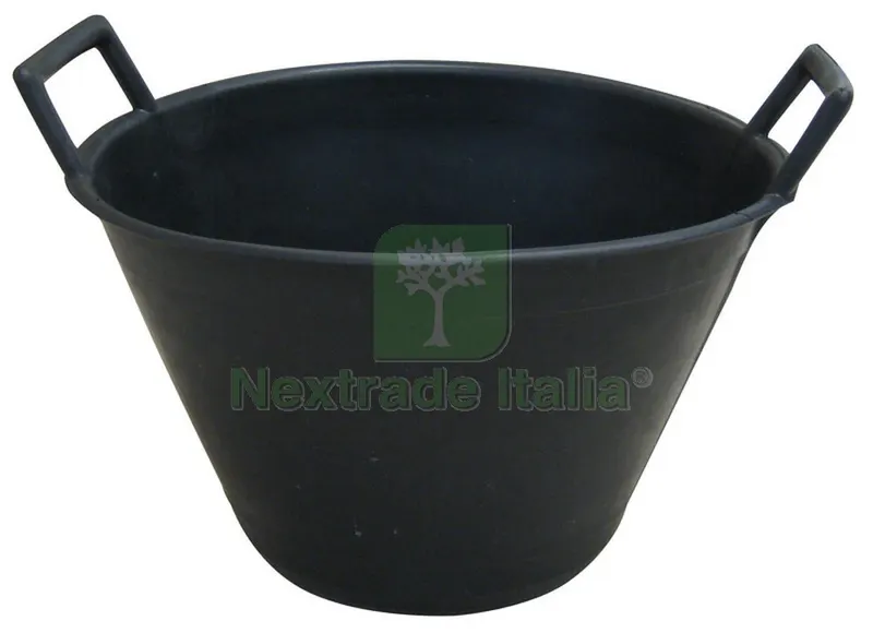 10PZ CARDARELLA IN PLASTICA 2 MANICI Lt. 10 Ø cm. 34 - Nera — Arelle e frangivista — rif. FERX.VIT27985
