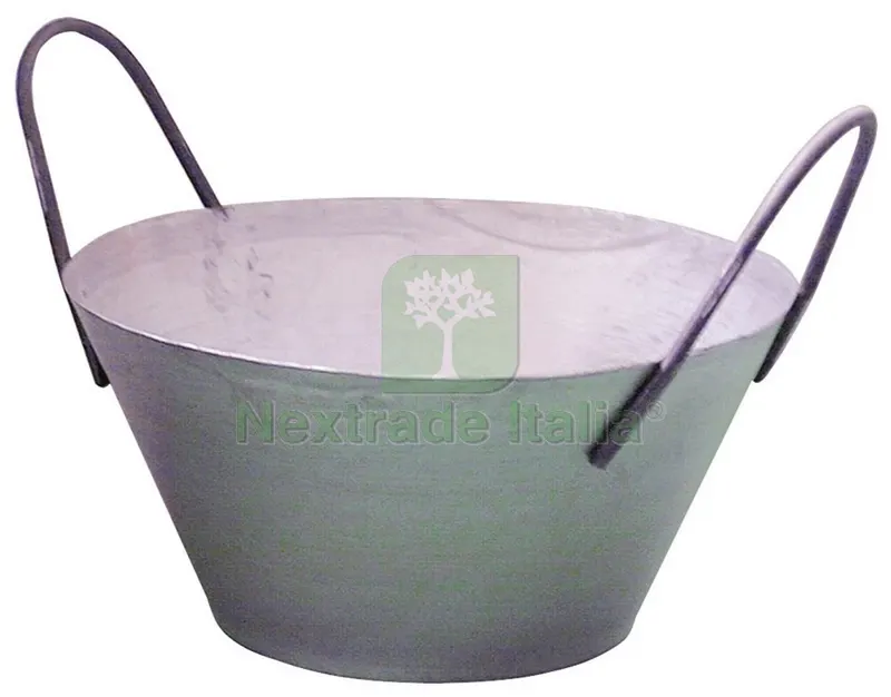 CARDARELLA IN FERRO STAMPATO 2 MANICI Lt. 4 Ø cm. 35 — Arelle e frangivista — rif. FERX.VIT8240