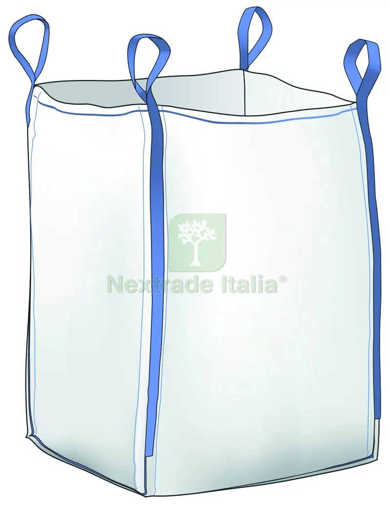 Sacco BIG BAG TOP Aperto Orlato/Fondo Chiuso Capacità kg. 1.500 cm. 90x90x120 h — Protezione piante e sementi — rif. FERX.VIT58964 Sacco BIG BAG TOP Aperto Orlato/Fondo Chiuso Capacità kg. 1.500 cm. 90x90x120 h — Protezione piante e sementi — rif. FERX.VIT58964