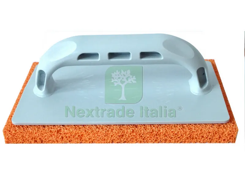 FRATTAZZO IN GOMMA MANICO IN PLASTICA Col. Arancio (a grana grossa) cm. 10x — Utensili muratura — rif. FERX.VIT36270 FRATTAZZO IN GOMMA MANICO IN PLASTICA Col. Arancio (a grana grossa) cm. 10x — Utensili muratura — rif. FERX.VIT36270
