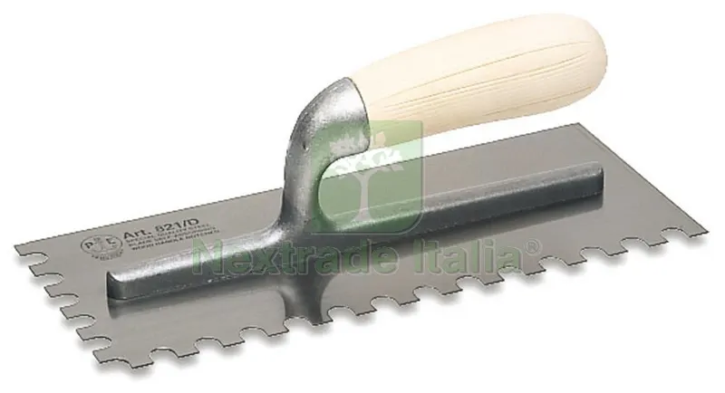6PZ Frattazzo USA Dentato Superiore/Sinistro art. 821/SD SX cm28x12 dentatura m — Utensili muratura — rif. FERX.VIT350