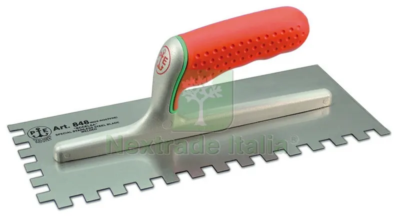 6PZ Frattazzo Eccelsa Dentato Superiore/Sinistro art. 848/D SX cm28x12 dentatur — Utensili muratura — rif. FERX.VIT26445 6PZ Frattazzo Eccelsa Dentato Superiore/Sinistro art. 848/D SX cm28x12 dentatur — Utensili muratura — rif. FERX.VIT26445
