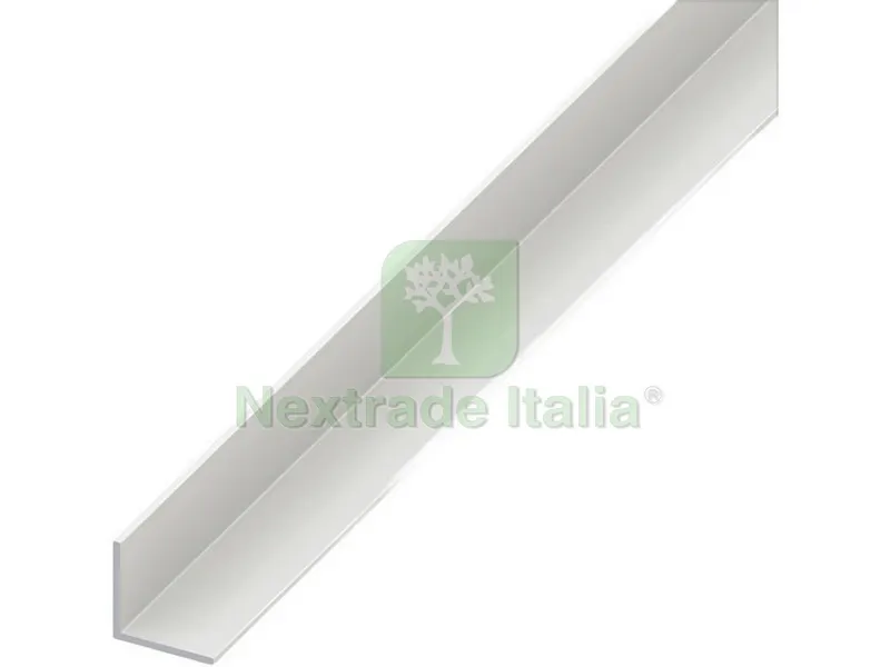 5PZ PROFILO ANGOLARE ALLUMINIO Bianco mm. 10x10x1 mt. 2 — Profili e angolari decorativi — rif. FERX.VIT53654 5PZ PROFILO ANGOLARE ALLUMINIO Bianco mm. 10x10x1 mt. 2 — Profili e angolari decorativi — rif. FERX.VIT53654