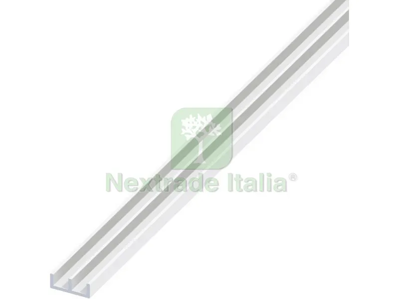 PROFILO AD UU ALLUMINIO Argento Cromato mm. 18x20x1 mt. 1 — Isolanti e reti — rif. FERX.VIT53827
