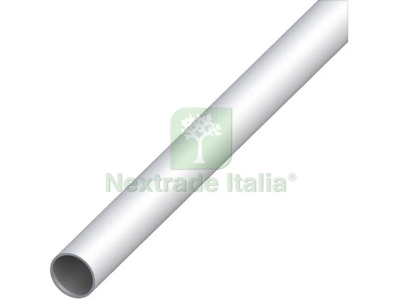 5PZ PROFILO TUBO TONDO ALLUMINIO Argento Satinato Ø mm. 25x1 mt. 1 — Tubi e raccordi — rif. FERX.VIT53682 5PZ PROFILO TUBO TONDO ALLUMINIO Argento Satinato Ø mm. 25x1 mt. 1 — Tubi e raccordi — rif. FERX.VIT53682