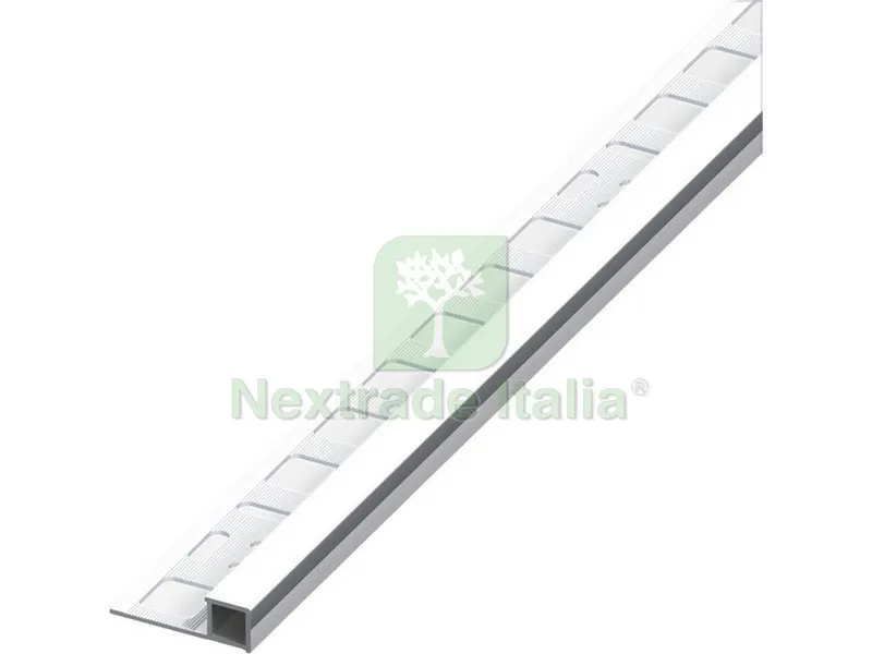 5PZ PROFILO QUADRATO CHIUSO JOLLY ALLUMINIO Argento Cromato mm. 12,5x2,5 mt. — Isolanti e reti — rif. FERX.VIT53717