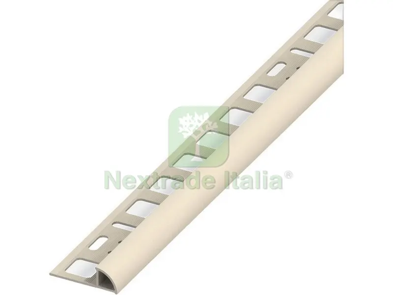 5PZ PROFILO AD ANGOLO JOLLY PVC Beige mm. 8x2,5 mt. — Isolanti e reti — rif. FERX.VIT53708