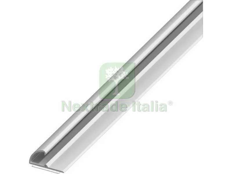 5PZ PROFILO PER BORDI AUTOADESIVO ALLUMINIO Argento Satinato mm. 26x13 mt. 1 — Adesivi e sigillanti — rif. FERX.VIT53565
