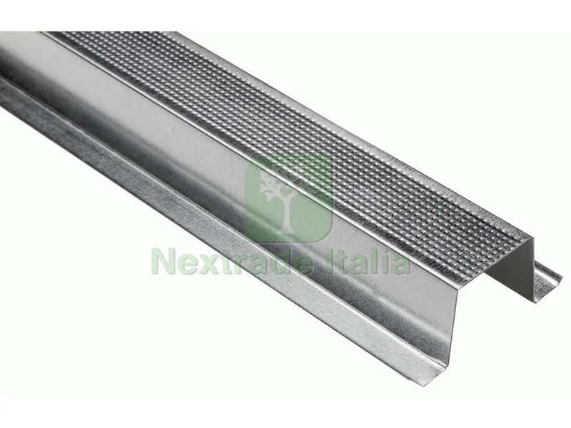 10PZ MONTANTE PER CARTONGESSO OMEGA mm. 20x40x80 - mt. 3 — Isolanti e reti — rif. FERX.VIT42801