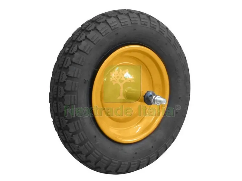 Ruota Pneumatica x Carriola Eurostark MIS.350-8 Asse CM.20.5/PERNO CM.26 — Attrezzi da giardino — rif. FERX.VIT45710