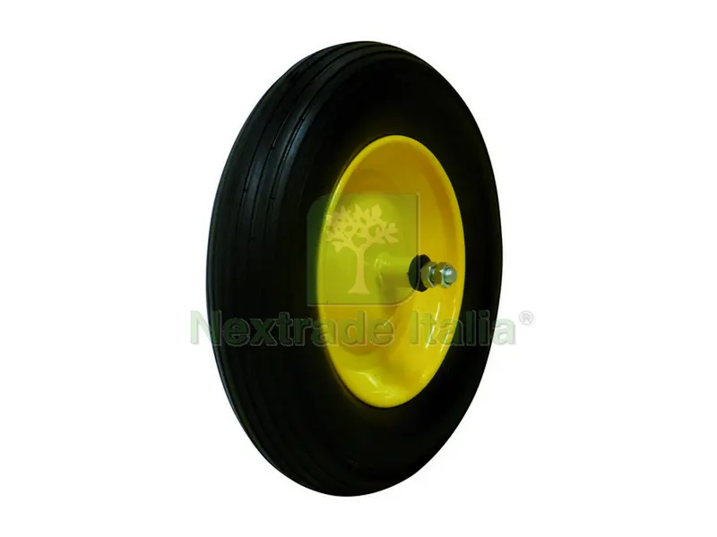 Ruota Piena x Carriola MIS.3.50x8 Perno CM.17/ASSE CM.11,5 — Attrezzi da giardino — rif. FERX.VIT34100 Ruota Piena x Carriola MIS.3.50x8 Perno CM.17/ASSE CM.11,5 — Attrezzi da giardino — rif. FERX.VIT34100