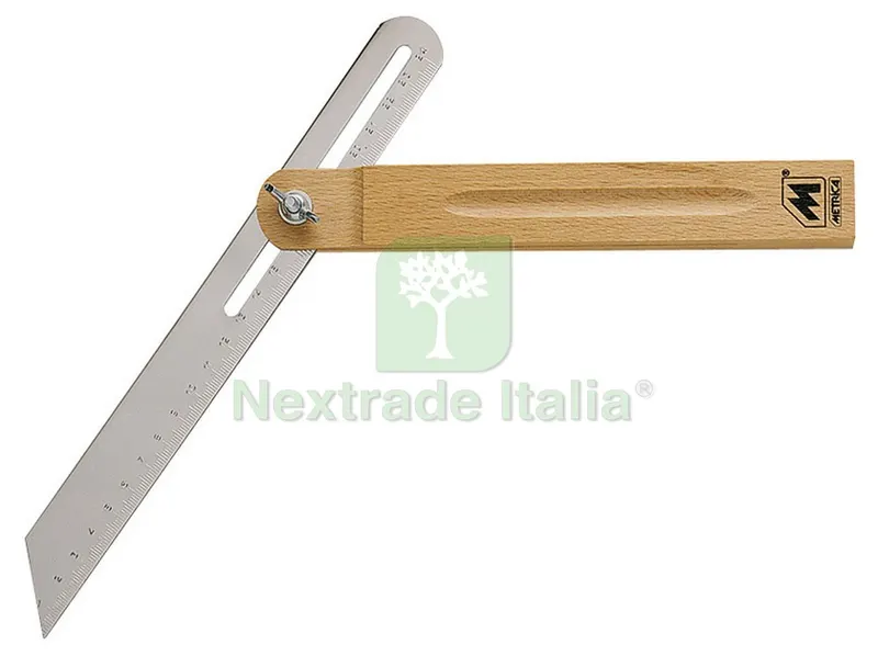 FALSA SQUADRA REGOLABILE cm. 15x25 — Misurazione e taglio manuale — rif. FERX.VIT26279 FALSA SQUADRA REGOLABILE cm. 15x25 — Misurazione e taglio manuale — rif. FERX.VIT26279
