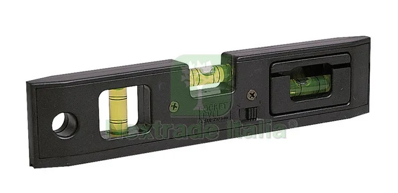 Livella Tascabile a 3 Bolle in ABS con Base Magnetica cm. 21 — Misurazione e taglio manuale — rif. FERX.VIT16374 Livella Tascabile a 3 Bolle in ABS con Base Magnetica cm. 21 — Misurazione e taglio manuale — rif. FERX.VIT16374