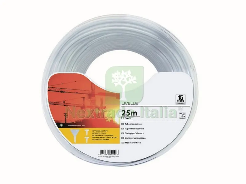 TUBO LIVELLE + ACCESSORI Ø mm. 8 (mt. 25) — Tubi e raccordi — rif. FERX.VIT28886 TUBO LIVELLE + ACCESSORI Ø mm. 8 (mt. 25) — Tubi e raccordi — rif. FERX.VIT28886