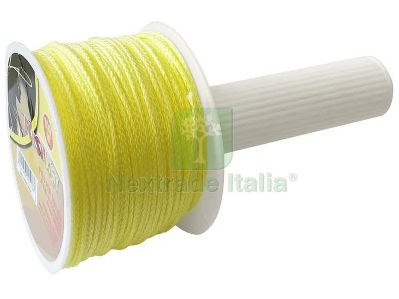 15PZ FILO PER EDILIZIA CON MANICO GIREVOLE mt. 100 col. Giallo fluorescente — Abbigliamento alta visibilita — rif. FERX.VIT49686