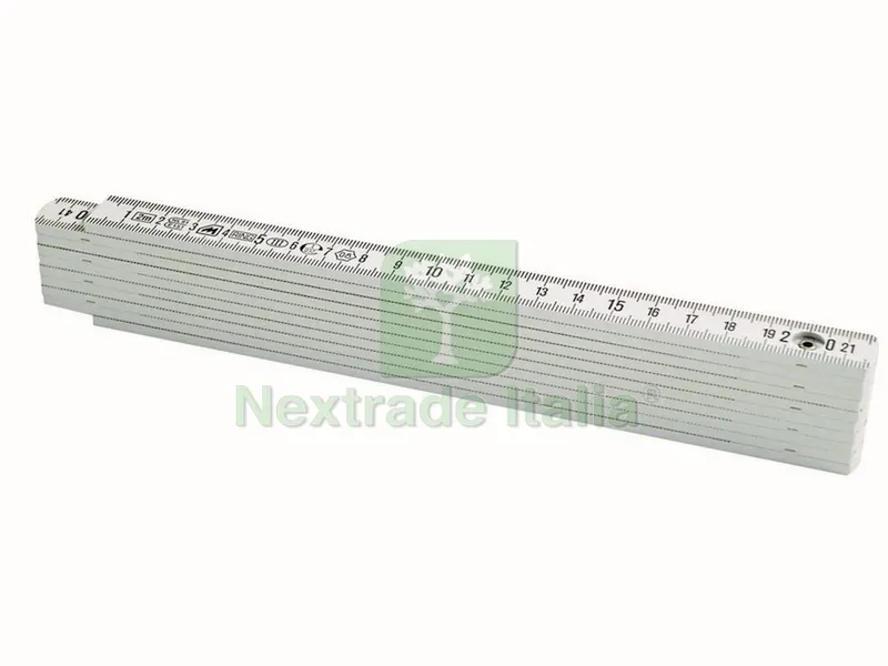 12PZ DOPPIOMETRO IN FIBRA DI VETRO BIANCO lunghezza mt.2 — Misurazione e taglio manuale — rif. FERX.VIT48952 12PZ DOPPIOMETRO IN FIBRA DI VETRO BIANCO lunghezza mt.2 — Misurazione e taglio manuale — rif. FERX.VIT48952