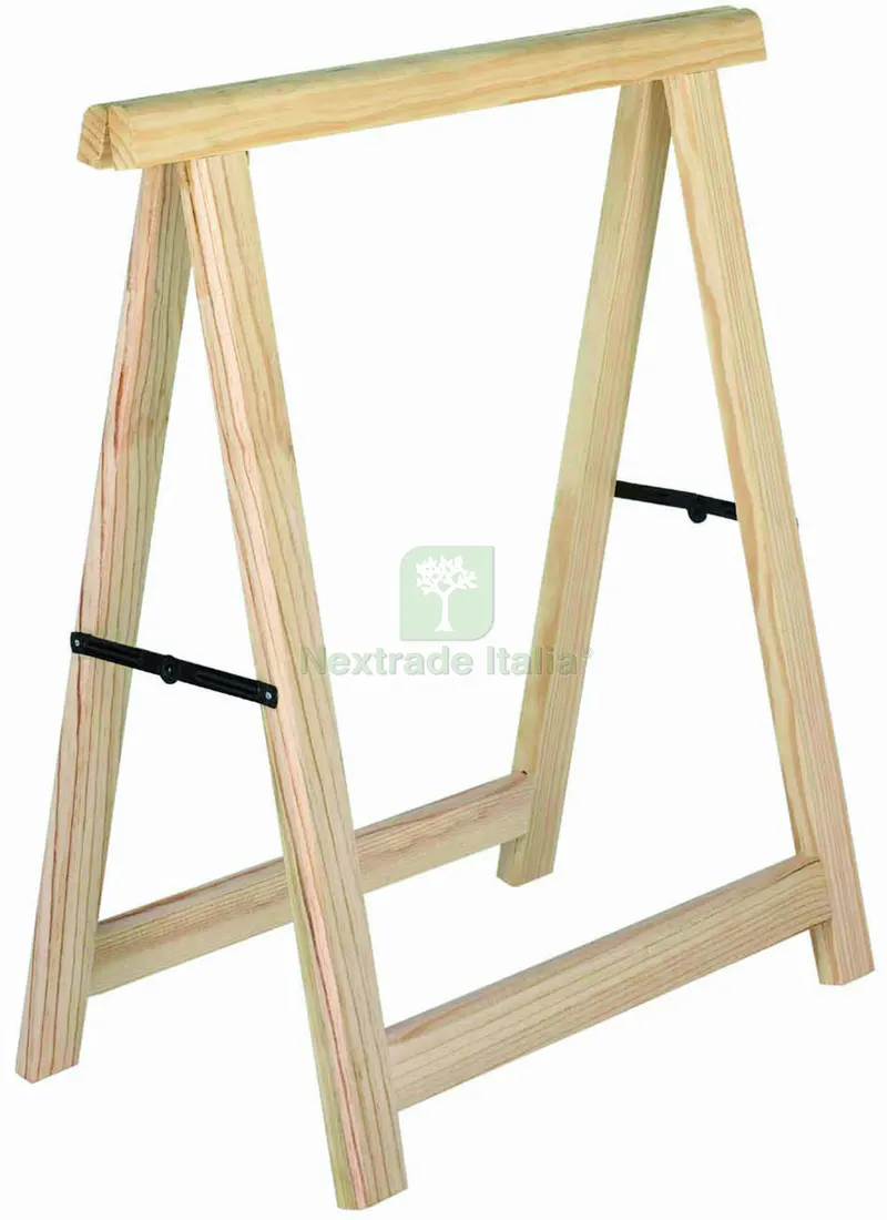 Cavalletto Richiudibile in Legno di Pino Profilo mm. 23x50 - cm. 73,5x38x75,5 h - kg. 800 — Tempo libero outdoor — rif. FERX.VIT58938