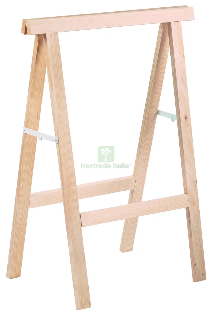 Cavalletto Richiudibile in Legno di Pino Profilo mm. 23x50 - cm. 73,5x48x100 h - kg. 800 — Tempo libero outdoor — rif. FERX.VIT58939 Cavalletto Richiudibile in Legno di Pino Profilo mm. 23x50 - cm. 73,5x48x100 h - kg. 800 — Tempo libero outdoor — rif. FERX.VIT58939