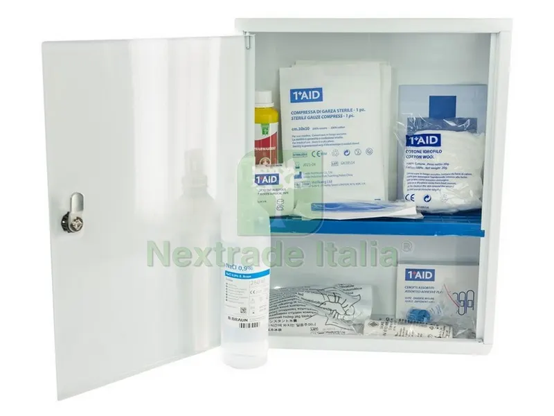Armadietto Pensile Pronto Soccorso in Metallo cm. 30x14x37 h - ALLEG.2 — Casalinghi e organizzazione — rif. FERX.VIT49657