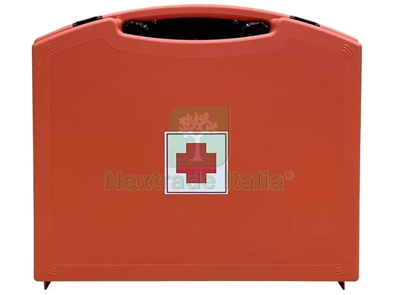 Valigetta Pronto Soccorso in Polipropilene cm. 44x12x34 h col. Arancio - ALLEG.1 — Pile e batterie — rif. FERX.VIT50710 — foto 2 Valigetta Pronto Soccorso in Polipropilene cm. 44x12x34 h col. Arancio - ALLEG.1 — Pile e batterie — rif. FERX.VIT50710 — foto 2