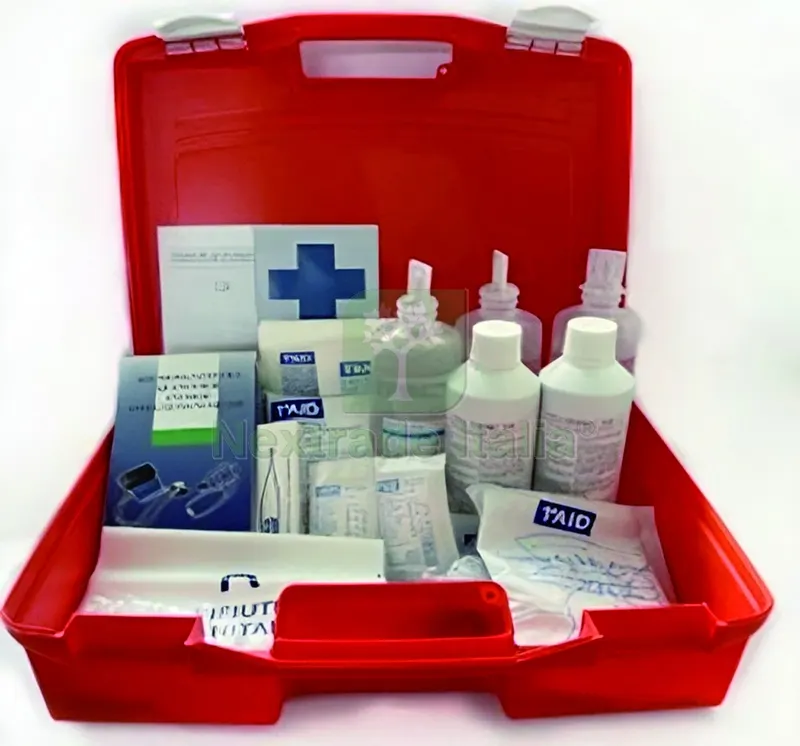 VALIGETTA PRONTO SOCCORSO IN POLIPROPILENE cm. 40x13x29,5 h col. Arancio - ALLEG.1 — Pile e batterie — rif. FERX.VIT55477
