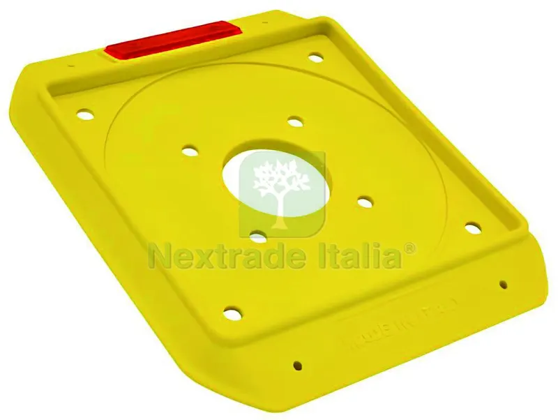 SOTTOBASETTA QUADRATA PER PONTEGGI cm. 22,8x18x1,9 h — Utensili muratura — rif. FERX.VIT59161