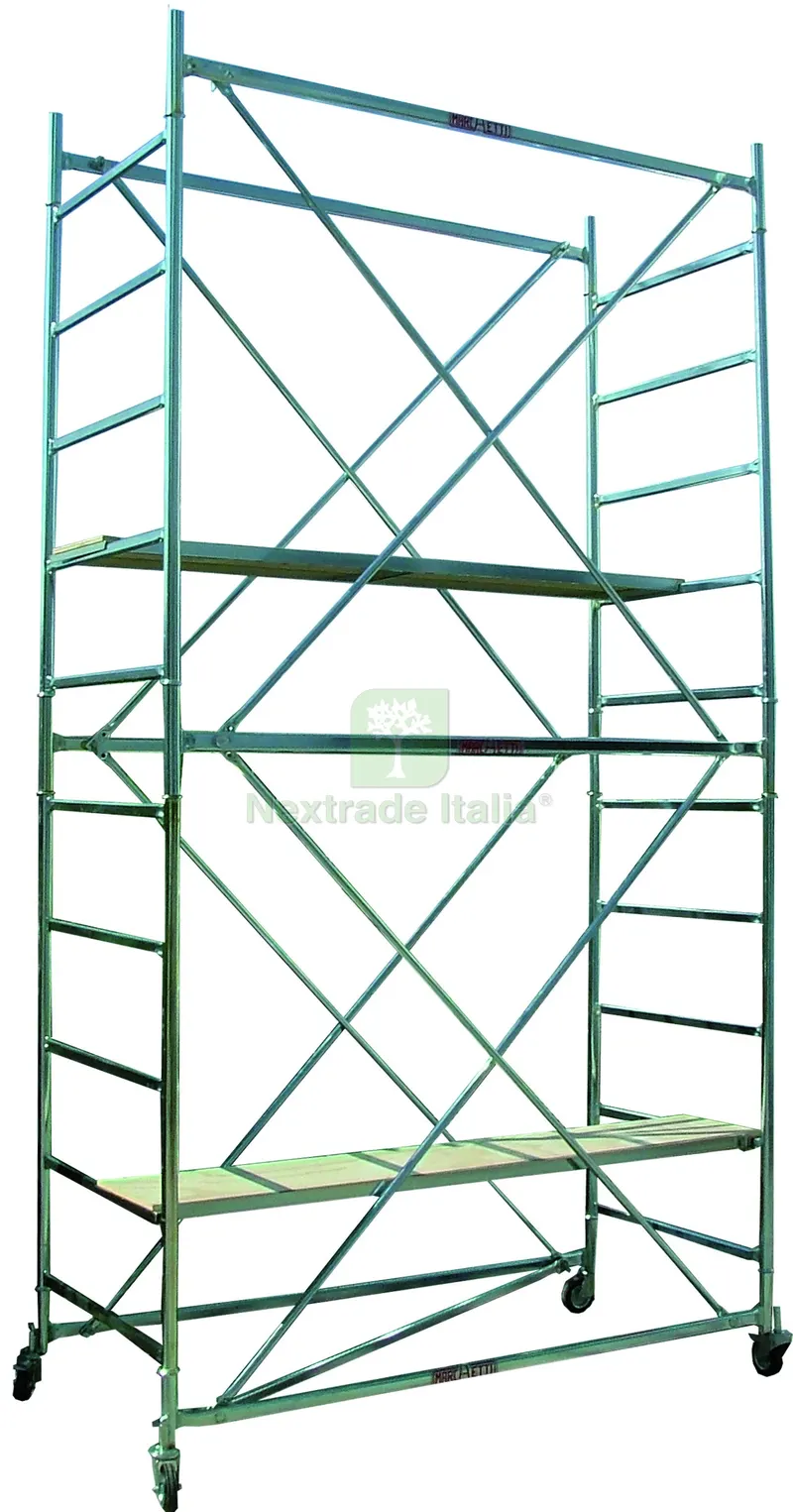 PONTEGGIO IN ACCIAIO ZINCATO GRIM EU 75 mt. 1,65 (largh.) x 3,70 (h) — Scale e ponteggi — rif. FERX.VIT51009