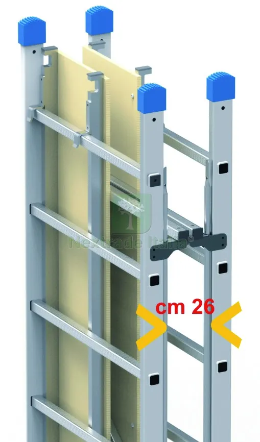 PONTEGGIO IN ALLUMINIO RICHIUDIBILE DINAMICO mt. 1,55 (largh.) x 1,88 (h) — Scale e ponteggi — rif. FERX.VIT56797 — foto 3