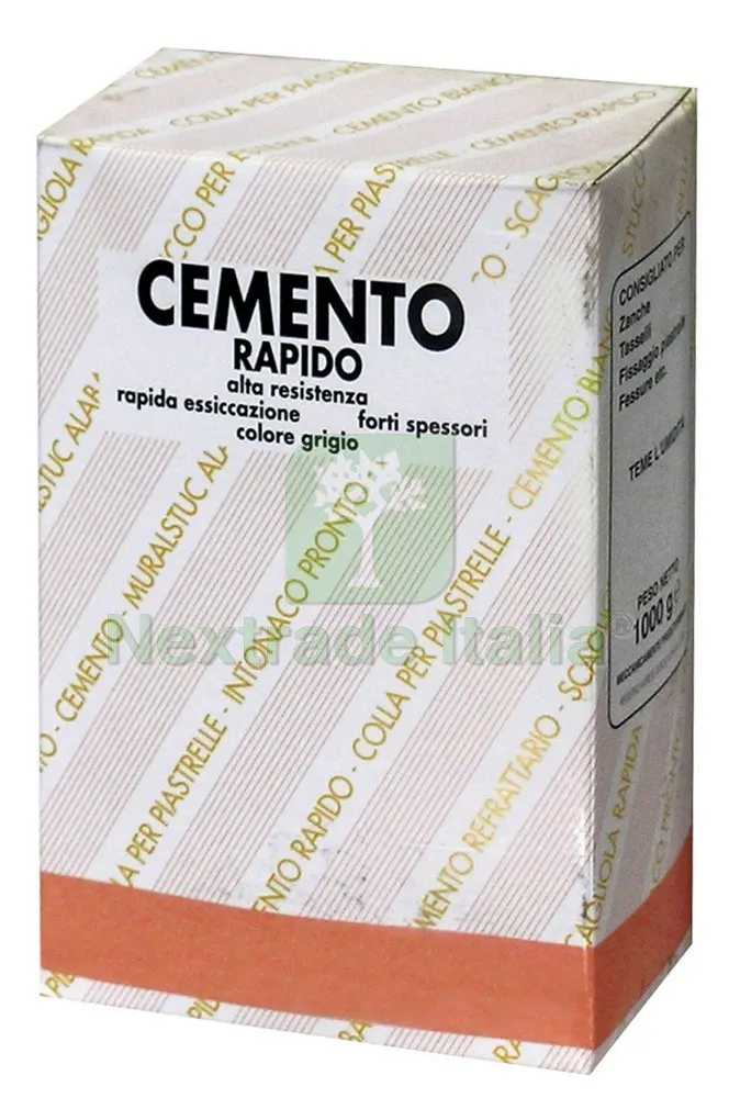 12PZ CEMENTO RAPIDO IN POLVERE kg. 1 — Cemento, malte e collanti edili — rif. FERX.VIT9653