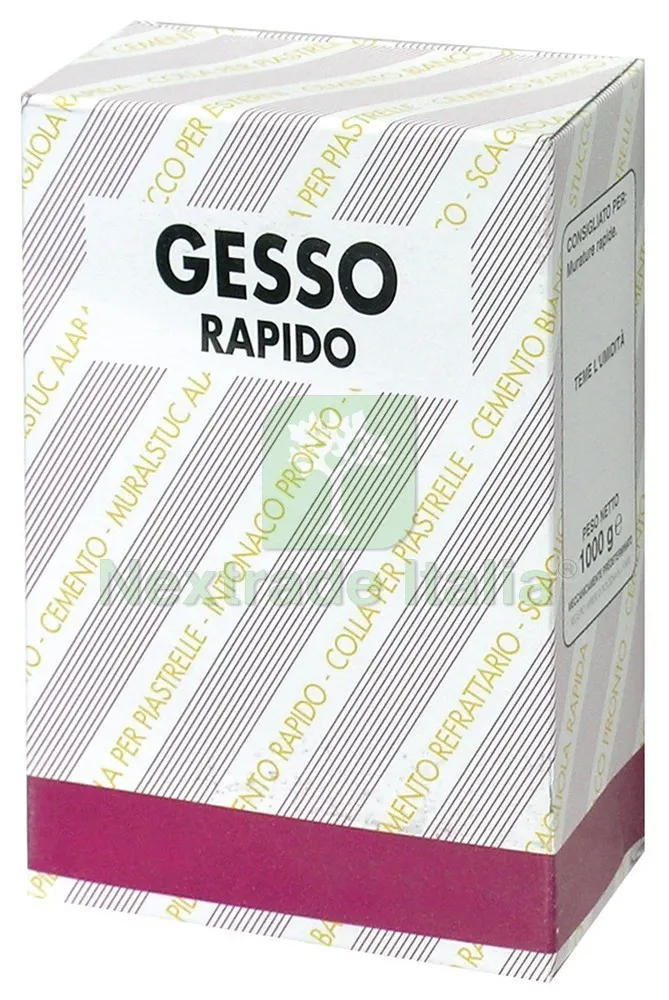 12PZ GESSO RAPIDO IN POLVERE kg. 1 — Cemento, malte e collanti edili — rif. FERX.VIT15657 12PZ GESSO RAPIDO IN POLVERE kg. 1 — Cemento, malte e collanti edili — rif. FERX.VIT15657