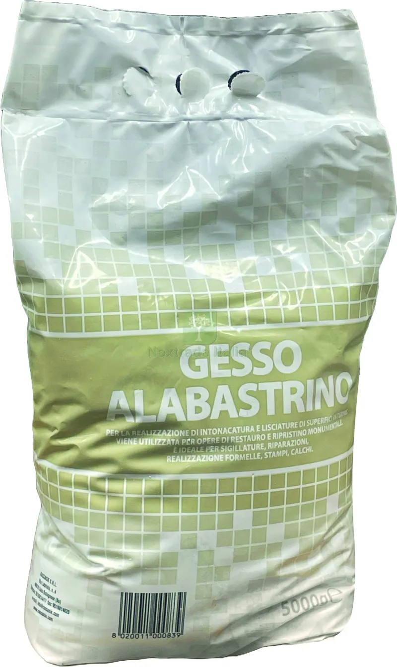 4PZ GESSO ALABASTRINO kg. 5 — Cemento, malte e collanti edili — rif. FERX.VIT57621 4PZ GESSO ALABASTRINO kg. 5 — Cemento, malte e collanti edili — rif. FERX.VIT57621
