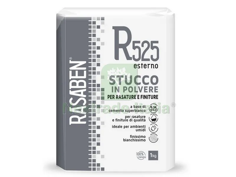 24PZ STUCCO IN POLVERE PER ESTERNI R525 kg. 1 — Stucchi e rasanti — rif. FERX.VIT46226