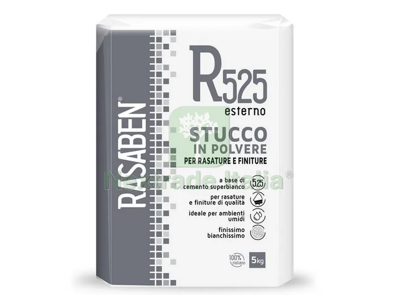 4PZ Stucco in Polvere per Esterni R525 kg. 5 — Stucchi e rasanti — rif. FERX.VIT46227