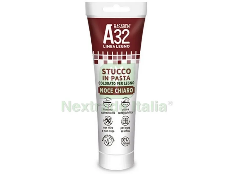 6PZ STUCCO IN PASTA COLORATO PER LEGNO A32 NOCE CHIARO ml. 150 — Stucchi e rasanti — rif. FERX.VIT54784