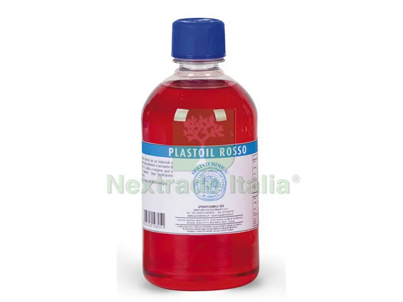 12PZ Olio Paglierino Rosso Plastoil ml. 500 — Attrezzi da giardino — rif. FERX.VIT40813