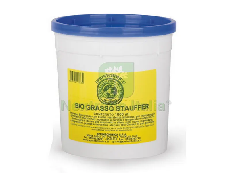 BIO-GRASSO STAUFFER lt. 1 — Lubrificanti e oli — rif. FERX.VIT40809 BIO-GRASSO STAUFFER lt. 1 — Lubrificanti e oli — rif. FERX.VIT40809