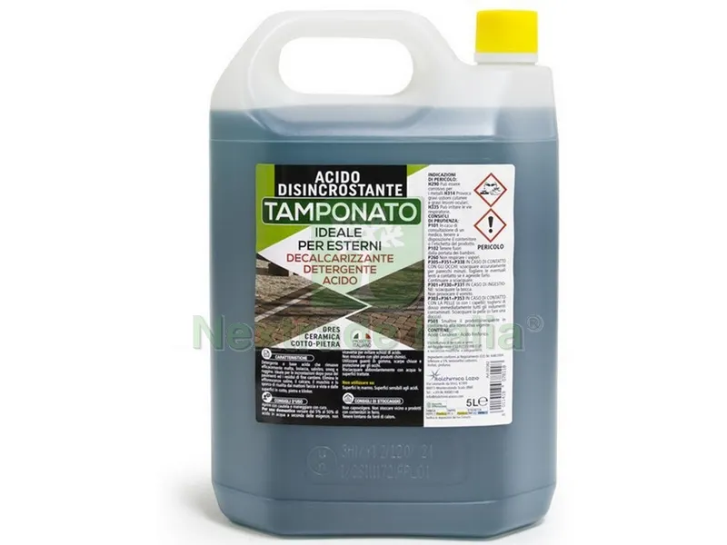 4PZ ACIDO DISINCROSTANTE TAMPONATO lt. 5 — Detergenti e pulitori casa — rif. FERX.VIT52192