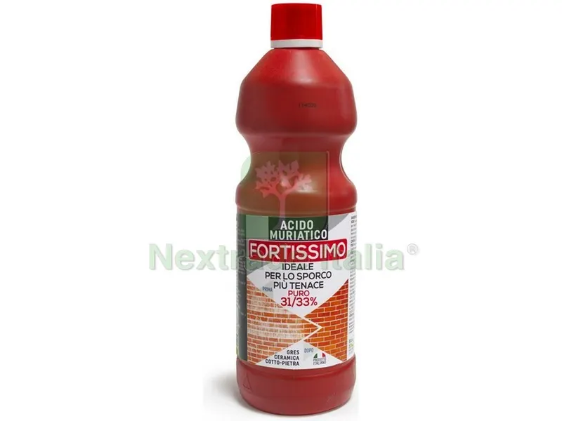 12PZ ACIDO CLORIDRICO MURIATICO 33% lt. 1 — Accessori bagno — rif. FERX.VIT52187