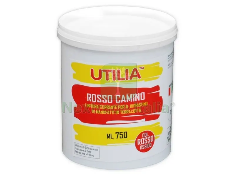 6PZ IDROPITTURA COTTO E MATTONI ROSSO CAMINO ml. 750 — Vernici e smalti — rif. FERX.VIT44872 6PZ IDROPITTURA COTTO E MATTONI ROSSO CAMINO ml. 750 — Vernici e smalti — rif. FERX.VIT44872