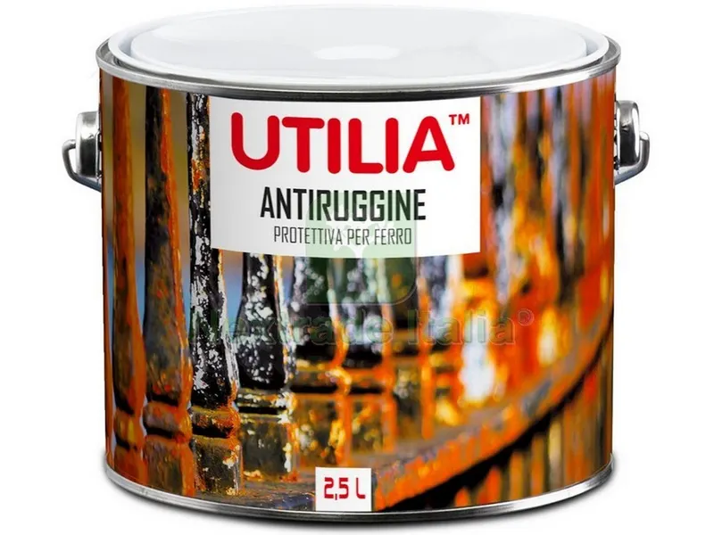 2PZ ANTIRUGGINE lt. 2,5 Rosso ossido — Vernici e smalti — rif. FERX.VIT45026 2PZ ANTIRUGGINE lt. 2,5 Rosso ossido — Vernici e smalti — rif. FERX.VIT45026