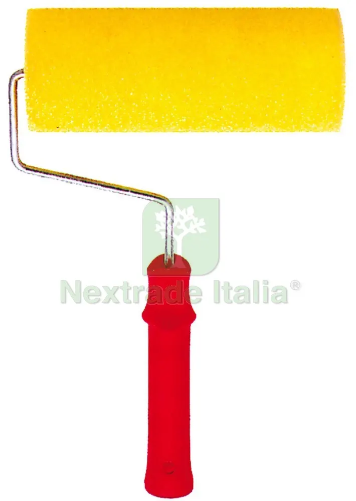 RULLO IN SPUGNA BUCCIATO GRANA FINE CON MANICO mm. 200 — Punte, frese e dischi — rif. FERX.VIT12304